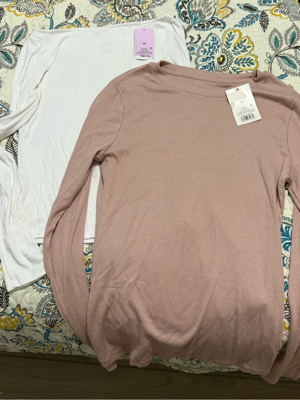 NWT Wild Fable & A New Day XS Ribbed Long Sleeve Tops 2pc